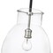 Z-Lite Bella 1 Light Mini Pendant, Matte Black & Clear 476P-ROD-MB-BN - alternate 4